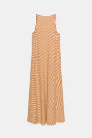 Robe longue à rayures