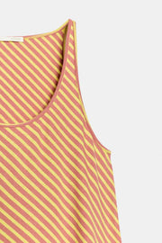 Robe longue à rayures
