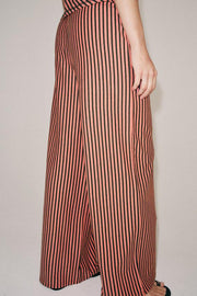 Pantalon à rayures en lin
