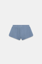 Short à cordons effet délavé