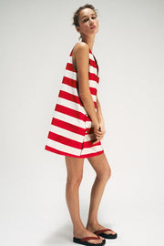 Robe mini à rayures
