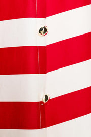 Robe mini à rayures
