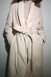 Manteau en cuir matelassé ZW Collection Édition limitée