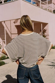 Top en maille à manches larges