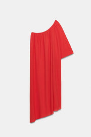 Robe en maille asymétrique