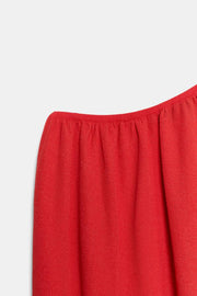 Robe en maille asymétrique