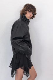 Blouson oversize 100 % cuir