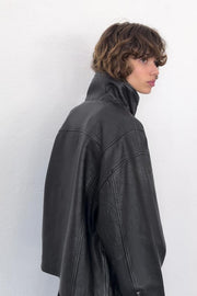 Blouson oversize 100 % cuir