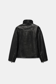 Blouson oversize 100 % cuir