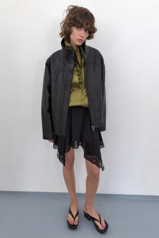 Blouson oversize 100 % cuir