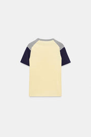Top en maille à blocs de couleurs