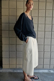Pull contrasté en maille