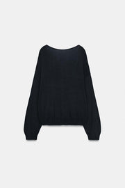 Pull contrasté en maille