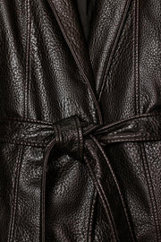 Veste effet cuir avec ceinture ZW Collection