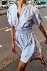 Robe imprimée brodée