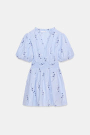 Robe imprimée brodée