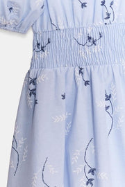 Robe imprimée brodée