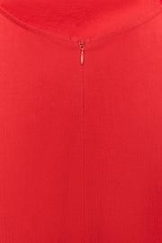 Robe midi crayon drapée à découpes