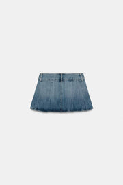 Jupe en denim TRF à plis