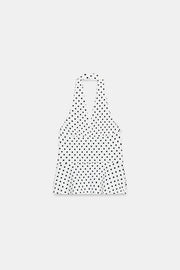 Top dos-nu extensible à pois