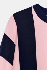 Sweat-shirt en maille rayée