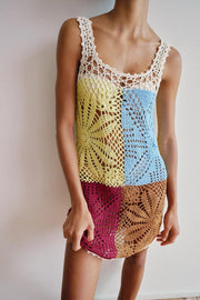 Robe en maille au crochet