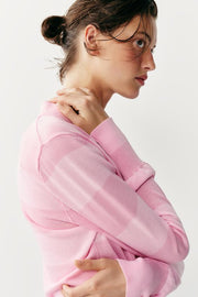 Veste en maille à rayures