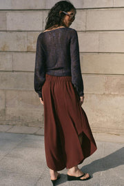 Pantalon fluide à fentes