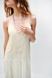 Robe nuisette brodée