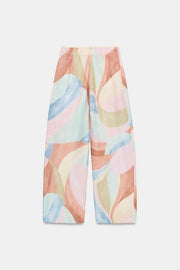 Pantalon large imprimé
