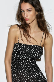 Robe mini à pois