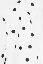 Robe courte à manches bouffantes