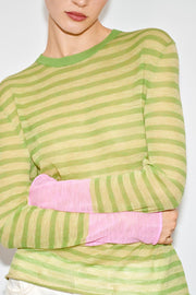 Pull en maille à rayures