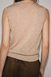 Top en maille ultrafine en laine