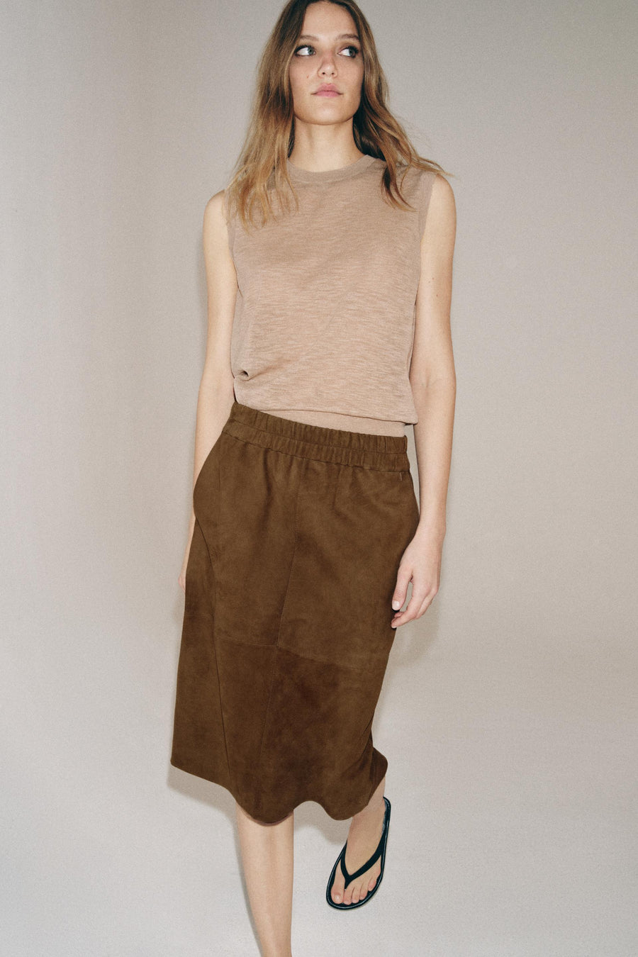 Top en maille ultrafine en laine