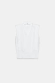 Top en maille à dos ouvert