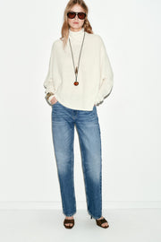 Pull effet cape en maille