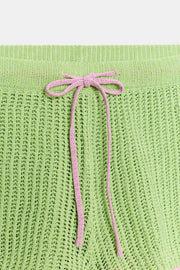 Short en maille à taille élastique