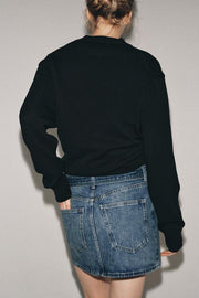 Jupe courte en denim ZW Collection