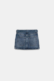 Jupe courte en denim ZW Collection