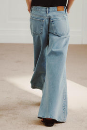 Jean ZW Collection maxi à jambe large et taille basse