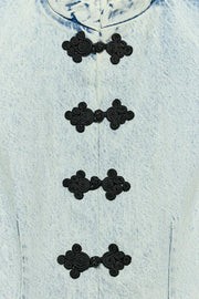 Gilet en denim à brandebourgs ZW Collection