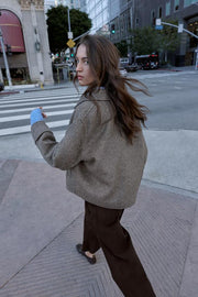 Manteau court en laine