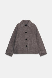 Manteau court en laine