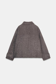 Manteau court en laine