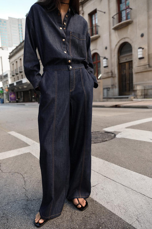 Jean Z1975 jogger à jambe large taille haute