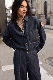 Jean Z1975 jogger à jambe large taille haute