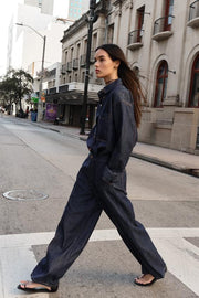Jean Z1975 jogger à jambe large taille haute