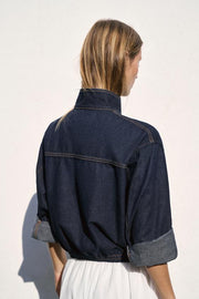 Blouson Z1975 bomber en denim à col montant