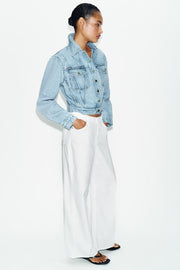 Blouson Z1975 court en denim à épaulettes